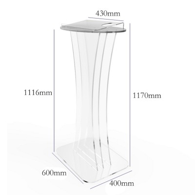 剛朵拉水晶透明講桌有機玻璃演講台