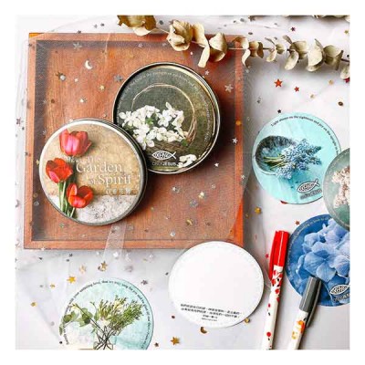 心靈花園/中英經文卡圓盒