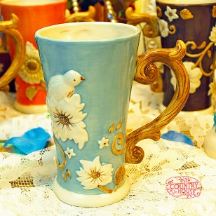韓版陶瓷馬克杯美式鄉村杯帶蓋冷飲杯情侶早餐杯牛奶杯