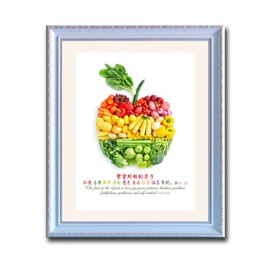 基督教禮品聖靈果子家居裝飾相框畫基督教工藝品餐廳裝飾畫