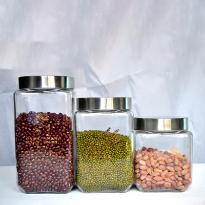 基督教廚房用品實用禮品密封罐玻璃食品瓶鹹菜罐帶蓋收納儲物罐子