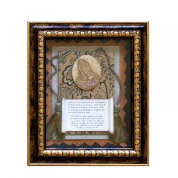 禱告手/主禱文相框畫 (馬太 6:9-13) (46x38.5x7cm)