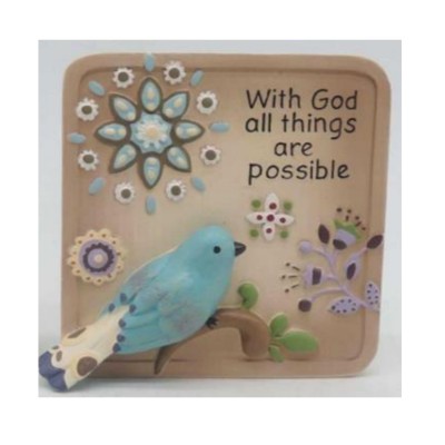 Plaque - With God All Things Are Possible