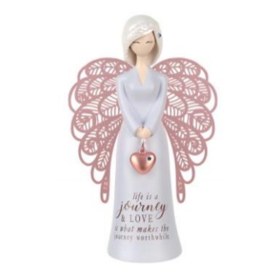 155mm Angel Figurine : life is a journey & LOVE is what makes the journey worthwhile