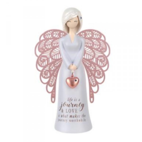 155mm Angel Figurine : life is a journey & LOVE is what makes the journey worthwhile