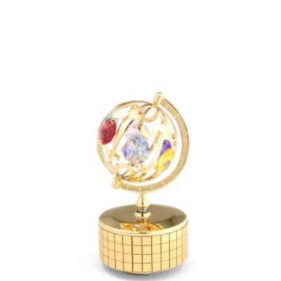 Mini Spinning Globe - Mirror Mini Music Box