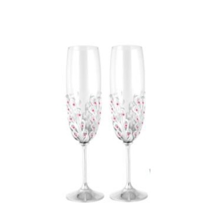 Soft Love - Set of Wedding Glass GlassO = Blue Deluxe Box