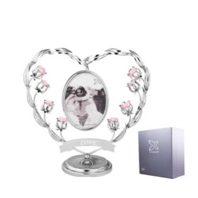 Oval Picture Frame – Heart Shape with Tulip Stand Oval Picture Frame – Heart Shape with Tulip Stand