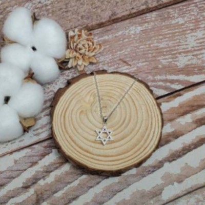 白合金-大衛星頸鍊