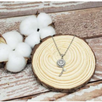 白合金-蒲公英頸鍊