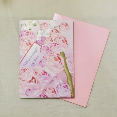 [F828-TH12] 粉玫瑰 (愛情)