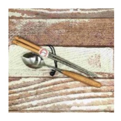 櫸木, 不銹鋼筷子,湯匙套裝