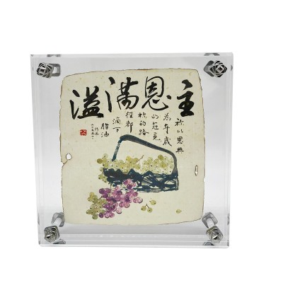 中文經文水晶坐枱畫—主恩滿溢