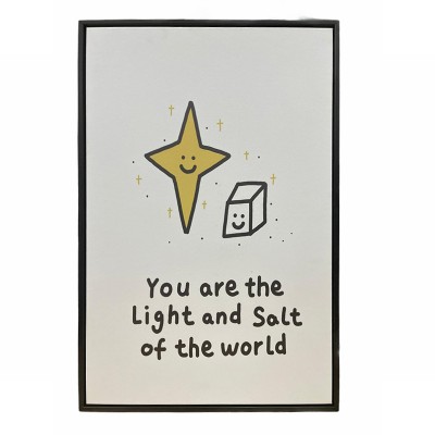 英文經文掛畫- you are the light and salt of the world