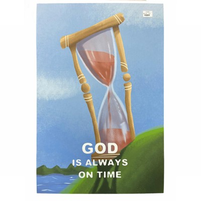 英文經文掛畫- GOD IS ALWAYS ON TIME