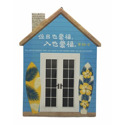 陶瓷房子擺件挂件家居飾品桌飾品擺設主內聖誕節禮品以馬內利