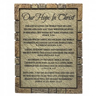 經文銅像擺件- Our Hope In Christ
