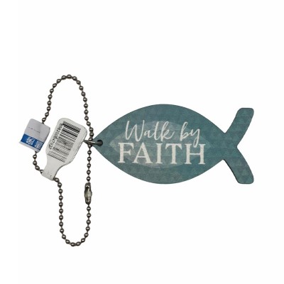 魚鎖匙扣-walk by faith 魚鎖匙扣-walk by faith
