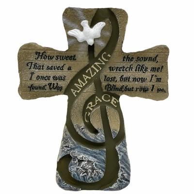 5"座檯十字架擺設系列-AMAZING GRACE *冇盒 no packing case