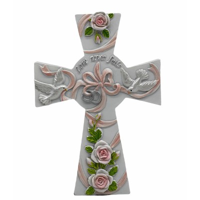 5"座檯十字架擺設系列- love lever fails