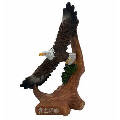 樹葉老鷹擺設-靠主得勝