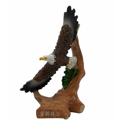 樹葉老鷹擺設-重新得力