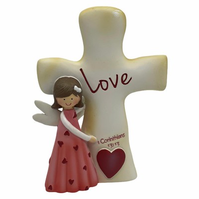 天使十字擺件- love