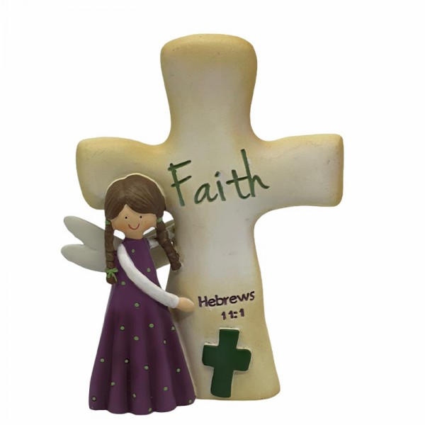 天使十字擺件-Faith