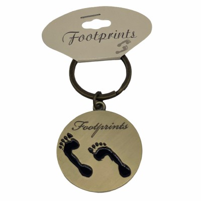 古銅色匙扣-footprints