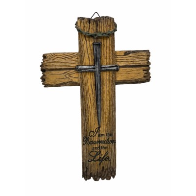 仿木質掛牆十架