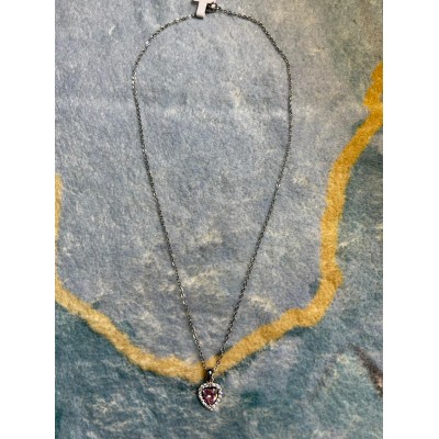 頸鍊(細心形/合金鍍白金)