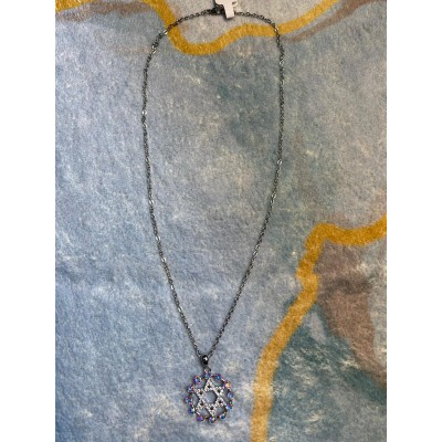 頸鍊(大衛星/全白閃石)