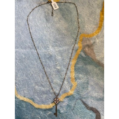 頸鍊(18k鋼鍍玫瑰金鎖匙)