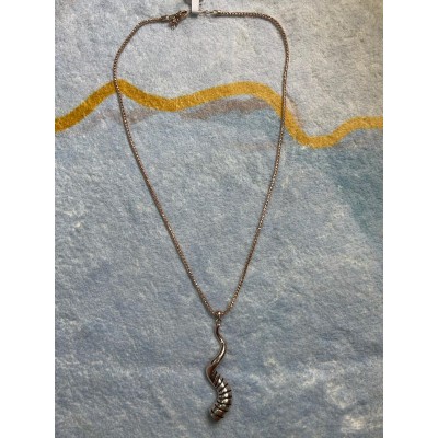 頸鍊(純銀號角/鍍玫瑰金)