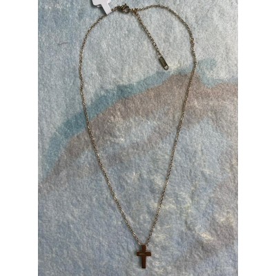 頸鍊(玫瑰金十架/鋼)