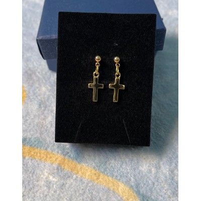 耳環	(黃金十架)