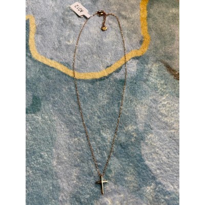 頸鍊	(小十架/鋼)
