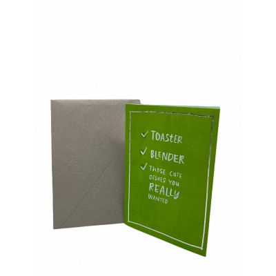 TOASTER/BLENDER/THOSE CUTE DISHES YOU REALLY WANTED