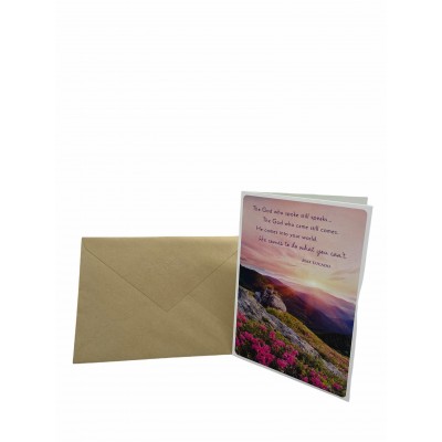 The God who spoke still speaks...