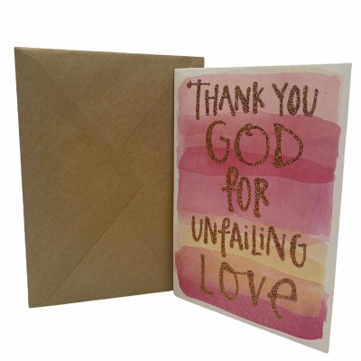 經文賀卡(GALATIANS 5:22-23 NIV) THANK YOU GOD FOR UNFAILING LOVE