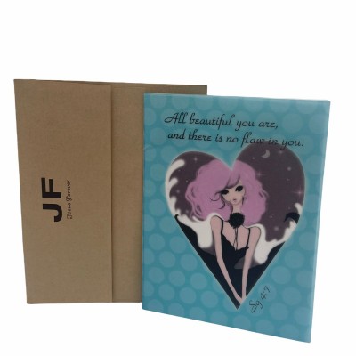 經文賀卡(sg 4:7)All beautiful you are , and there is no flaw in you