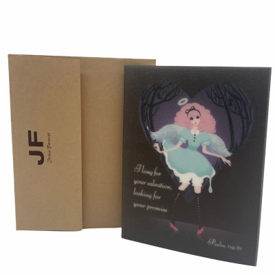 經文賀卡(Psalm 119:81)flong for your salvation.looking for your promise