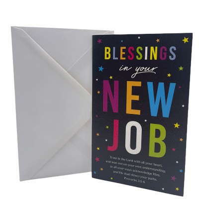 經文賀卡 BLESSINGS in your NEW JOB (Proverbs 3:5-6)