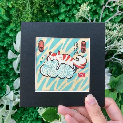 擁抱夢想-print art連紙框（可掛可擺）