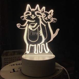 驚喜貓貓燈