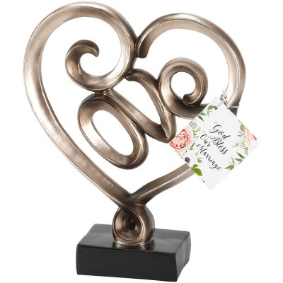 桌面心型擺設  Love Within A Heart  Silver 