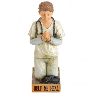 護士祈禱姿勢桌面雕像(幫我治愈 Help Me Heal )
