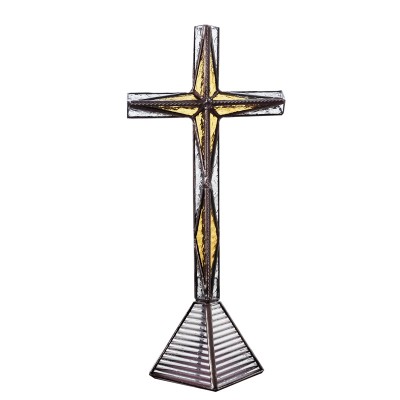 伯利恆之星新品FL尋光集原創手作立體擺台桌面裝飾玻璃十架