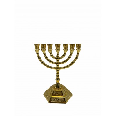 新品禮品金燈檯以色列風格家居擺燭台桌擺桌飾合金工藝品小號款