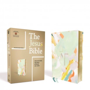 The Jesus Bible Artist Edition  耶穌聖經藝術家版，ESV，Leathersoft，多色/藍綠色 仿皮 